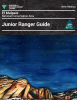 The cover of the El Malpais NCA Junior Ranger Guide that contains a painting of a starry sky and landscape