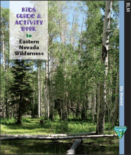 Cover of workbook showing title over image of a lush green forest area of pine and aspen trees