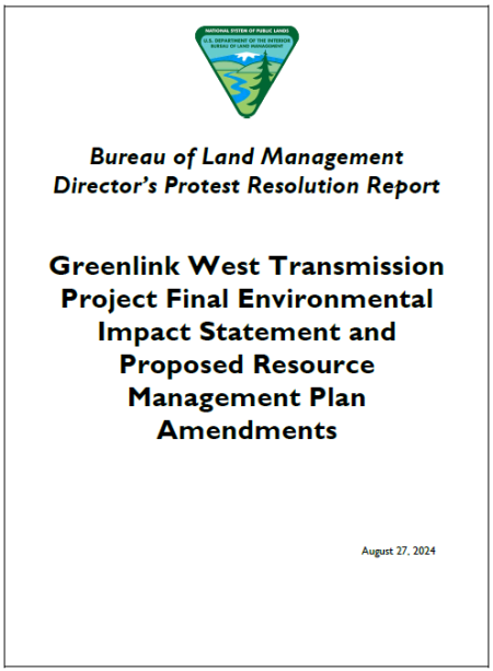 Protest Resolution Report Cover