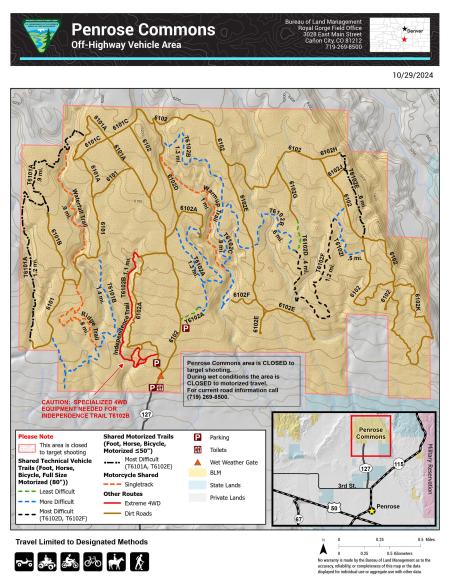 Thumbnail image of the BLM CO RGFO Penrose Commons map