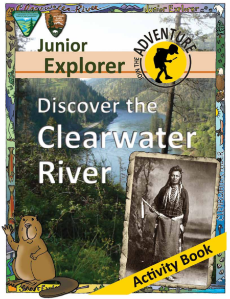 Booklet screenshot that reads "Discover the Clearwater River"