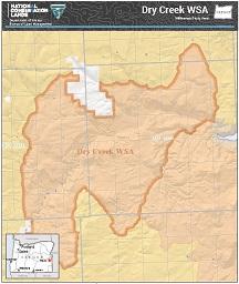 Dry Creek Wilderness Study Area map